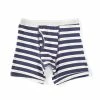 Hot Sale 🧨 Class Club Big Boys 8-20 Yarn Dyed Stripe Fly Boxer Briefs Navy 😀