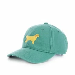 Promo ⭐ Class Club Boys Golden Retriever Embroidered Twill Hat Moss Green 😍