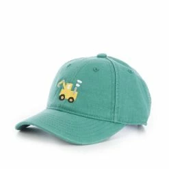 New 🎉 Class Club Boys Tractor Embordered Twill Hat Green 🥰