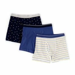 Budget 🥰 Class Club Big Boys 6-20 Performance 3-Pack Boxer Briefs Navy/orange/gray ✨