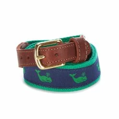 Cheapest 🔥 Class Club Boys Green Whales Twill Belt 🎉