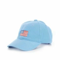 Budget 🤩 Class Club Boys American Flag Embroidered Twill Hat Light Blue ✨