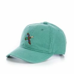 Flash Sale 🧨 Class Club Boys Black Duck Embroidered Twill Hat Moss Green 😉