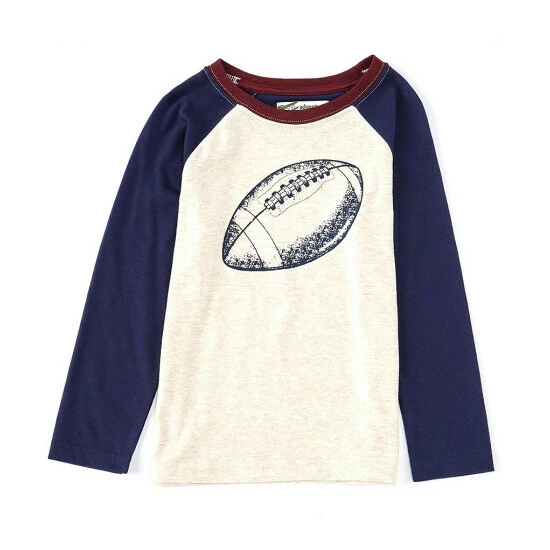 Flash Sale π₯ Adventure Wear By Class Club Little Boys 2T-6 Colorblock Football Long Sleeve Tee Oatmeal Heather π 1 Flash Sale π₯ Adventure Wear By Class Club Little Boys 2T-6 Colorblock Football Long Sleeve Tee Oatmeal Heather π