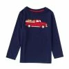Best deal ✨ Adventure Wear By Class Club Little Boys 2T-6 Truck Long Sleeve Tee Peacoat ❤️