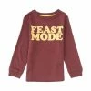 Cheap 😉 Adventure Wear By Class Club Little Boys 2T-6 Feast Mode Long Sleeve Tee Burgundy 🧨