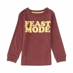Cheap 😉 Adventure Wear By Class Club Little Boys 2T-6 Feast Mode Long Sleeve Tee Burgundy 🧨