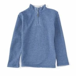 Top 10 โ Class Club Little Boys 2T-7 Quarter Zip Reversible Flat Back Ribbed Pullover Rust Heather ๐