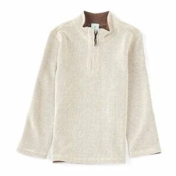 Top 10 ⌛ Class Club Little Boys 2T-7 Quarter Zip Reversible Flat Back Ribbed Pullover Rust Heather 🎁 -Class Club Shop unnamed file 98